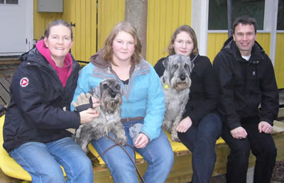 Jezzie and Franklin with their family