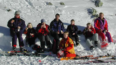 From left: Boel, Cornelia, Gabriella, Mikael, Caroline, Christoffer, Alexandra and Gunilla