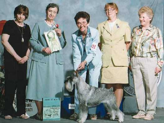 Zoe receiving the Awards of Merit in 2000